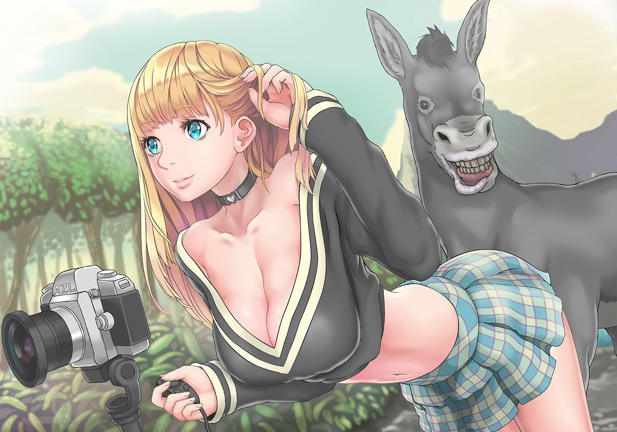 estuprada pelo burro - manga hentai